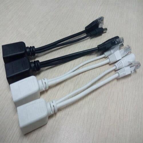 POE Adapter 12-48V Passive Power Over Ethernet Adapter POE Cable Splitter Injector For IP CCTV Camera DC Male and Female