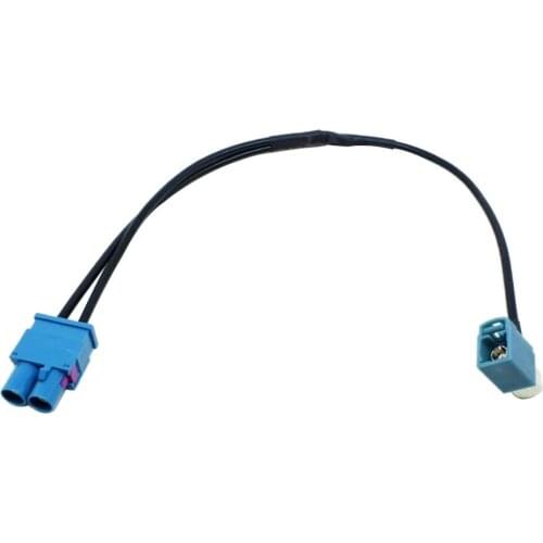 Radio Aerial Antenna Amplified Adapter Dual Fakra Male To Female For VW Audi