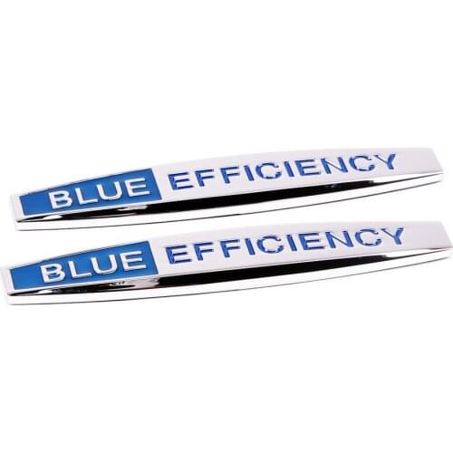 Blue Efficiency Car Sticker Side Emblem Badge Rear Trunk Decoration Decal For Mercedes Benz W204 W203 W211 W210 W212 W205 SLK