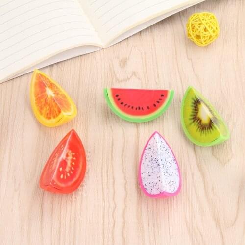 Ellen Brook 1 Pieces Novelty Fruit Plastic Pencil Sharpener Pencil Cutter Knife School Supplies Papelaria