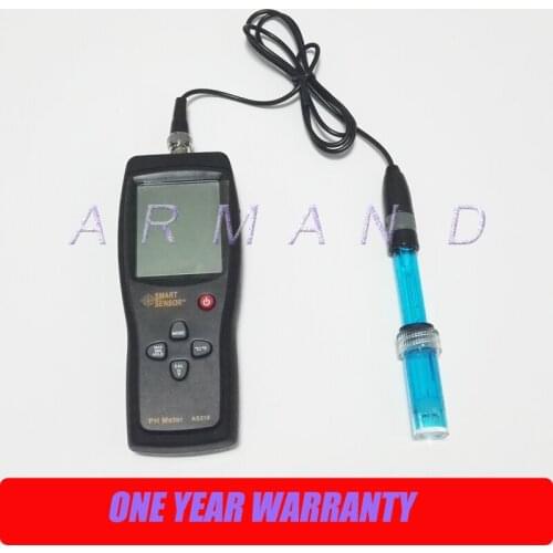 Smart Sensor AS218 PH Meter Tester 0.00-14.00pH glass electrode