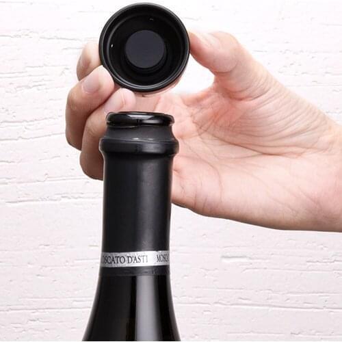 Vacuum Red Wine Bottle Cap Stopper Silicone Sealed Champagne Bottle Stopper Vacuum Retain Freshness wine plug Bar Tools