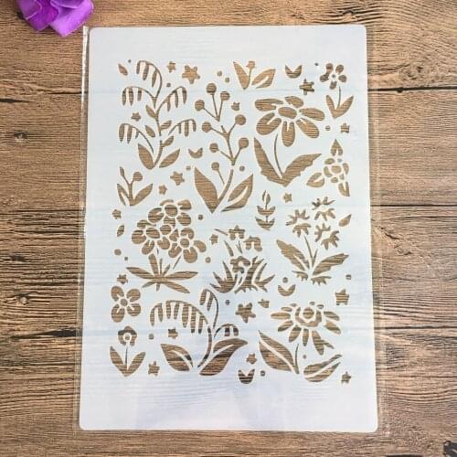 Vintage Floral Border A4 Decorative Stencils 29cm DIY Wall Painting Scrapbook Coloring Embossing Albumfor painting and decor
