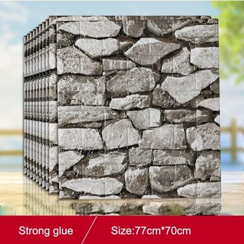 3D Wall Stickers Imitation Brick Bedroom Decor Waterproof Self-adhesive Wallpaper For Living Room Kitchen TV Backdrop Decor