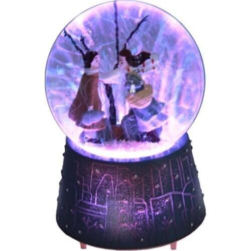 Winter Tale Musical and Light Snow Globe Medium Size Purple decorative objects Декоративные элементы Objetos decorativos