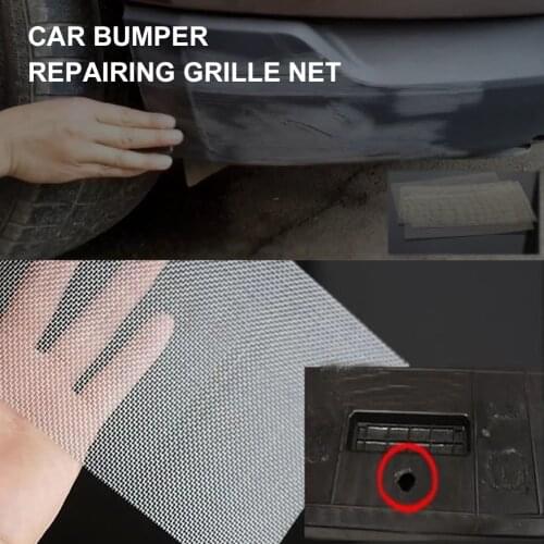 1/2/4PCS 25*12.5cm Car Bumper Stainless Steel Repair Tool Net Woven Wire Bumper Crack Repair Hole Repairing Air Vent Mesh Net