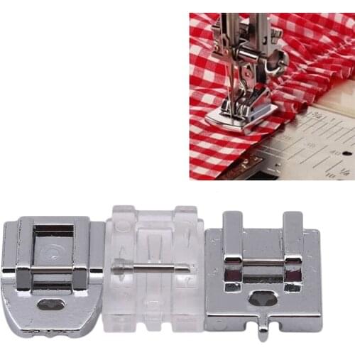 1 PCS Sliver Stainless Steal Rolled Hem Curling Presser Foot For DIY Sewing Machine Singer Janome Sewing Accessories Tools