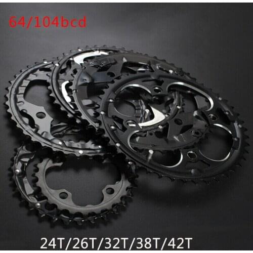 104BCD 64BCD Chainring 24T 26T 32T 38T 42T Mountain Bike Chain Ring 2*10S 3*10S MTB Chainwheel Double/triple Crankset Part