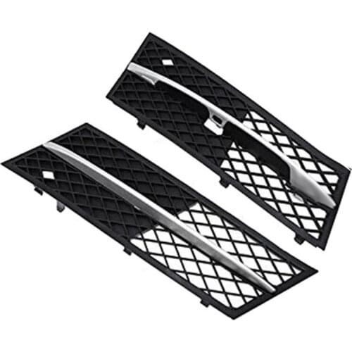 2Pcs Car Front Lower Bumper Grill Grille Fog Light Cover for BMW 5 Series F10 / F11 Sedan/Wagon 2010-2013