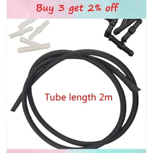 5PCS Windshield Washer Hose kit Car Accessories Replacement Washer Nozzle Hose Connector Windshield Wiper Rubber Tube Universal