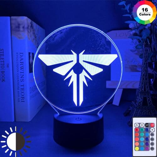 Acrylic Light Sign Game The Last of Us 2 Colorful Led Night Light for Bedroom Game Room Decor Usb Battery Powered Desk Lamp