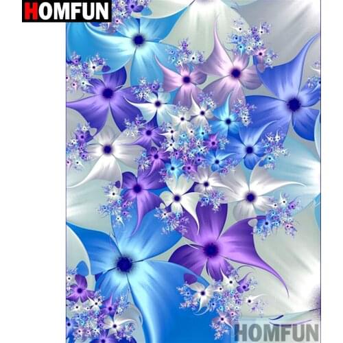 HOMFUN Full Square/Round Drill 5D DIY Diamond Painting "Flower landscape" 3D Embroidery Cross Stitch 5D Home Decor A17127