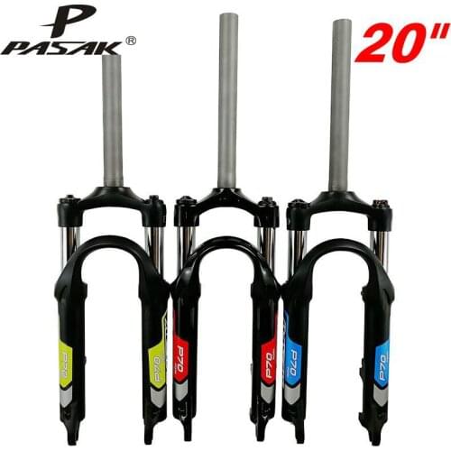 PASAK mountain bike shock absorber fork/hard and soft adjustable lock 20 "folding bike/small wheel diameter disc brake