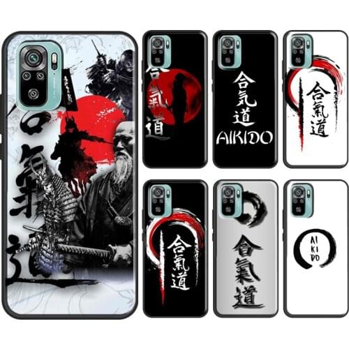 Aikido Japanese Martial For Xiaomi Redmi Note 9 7 8 10 Pro Note 9S 8T Cover For Redmi 9C 9 9T 6A 7A 8A 9A Case