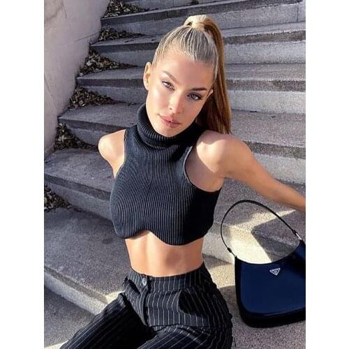 CHRLEISURE Women's Cropped Tank Tops