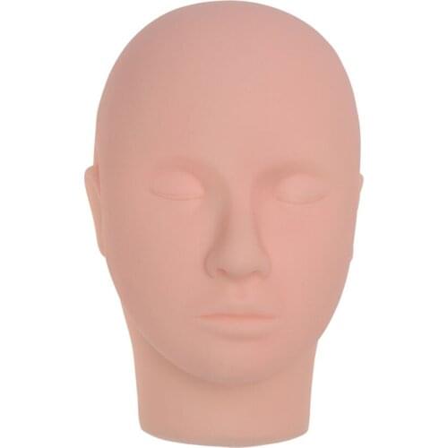 Head Practice Closed Eyes Mannequin Head Massage Makeup Eyelash Extension Practice Model Hat Hairs Glasses Display Wigs Showcase