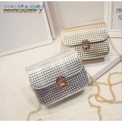 HANSOMFY 2019 summer Messenger bag ladies pu handbags handbags luxury women bag ladies bag diamond lattice shoulder bag lz-49