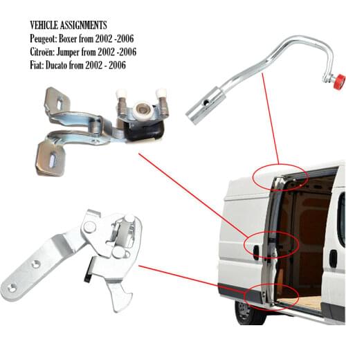 For Peugeot Boxer 244 SLIDING DOOR ROLLER GUIDE TOP-CENTER-BOTTOM-Fully Legal 1334552080 1336735080 1352331080 1336737080