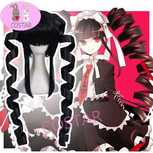 COSTAR Anime Game Danganronpa The Animation Yasuhiro Taeko Celestia Ludenberg Cosplay Wig Heat Resistant Synthetic Wig Bunches