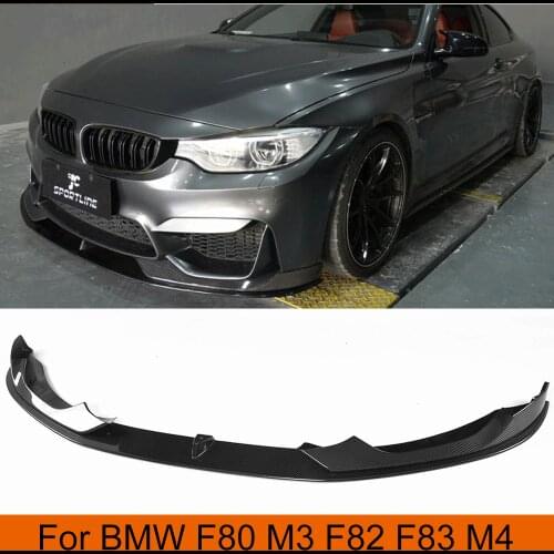 Carbon Fiber Head Bumper Front Lip Splitters for BMW F8X F80 M3 F82 F83 M4 2014 - 2019 Sedan Coupe Convertible Front Splitters