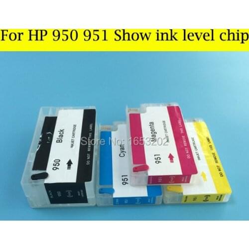 Show Ink Level ARC Chip For HP950 951 HP950XL 951XL Refillable Ink Cartridge For HP Designjet 8100 8600 8610 8620 8625 Printer