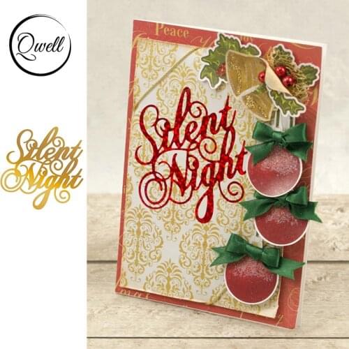 QWELL Word Metal Hot Foil Plate for Scrapbooking and Cards Making Paper Craft New 2019 die