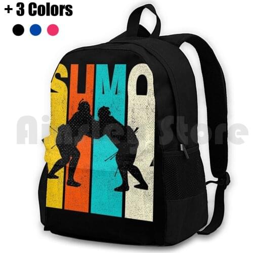 Sumo Outdoor Hiking Backpack Waterproof Camping Travel Sumo Sumo Wrestling Japanese Wrestling Japan Japanese Sports Wrestling