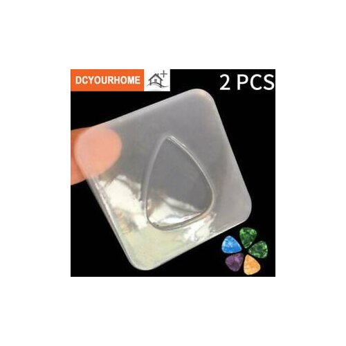 2Pcs Guitar Plectrum Guitar Pick Silicone Mould for Resin-Casting