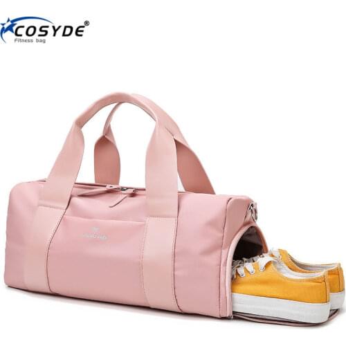 Dry And Wet Sports Gym Handbag For Women Fitness Swimming Training Bag Female Yoga Mat Bag Travel Luggage With Shoes Pocket