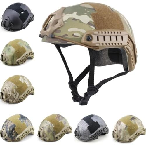Tactical Helmet Military Camouflage FAST Helmet Lightweight Airsoft Outdoor Sport Painball Game CS Protect Equipment