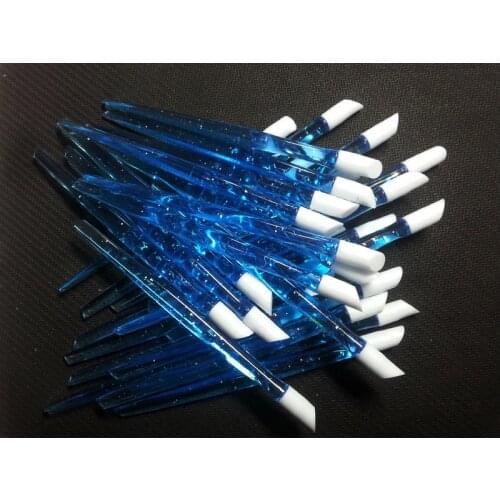 20pcs transparent Pretty Blue color nail pushers Free shipping, 98mm nail cuticle pushers,hot sale nail tools,bargin price