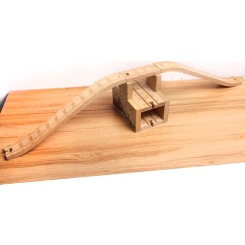 P082 Three-story Traffic Hub Snow-capped Mountains Bridge Track Toys Special Accessories Compatible with Train Wooden Wood