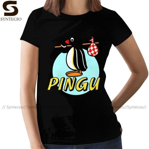 Penguin T-Shirt Penguin NUT T Shirt Summer Short-Sleeve Women tshirt Red Funny XXL Printed Ladies Tee Shirt