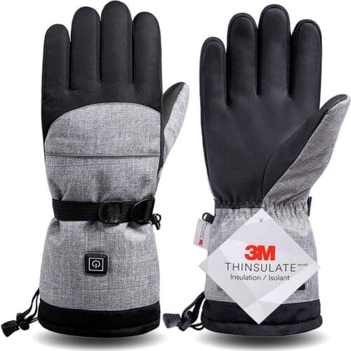 Winter Hand Warmer Electric Thermal Gloves Rechargeable Battery Heated Gloves Cycling Motorcycle Bicycle Ski Gloves Q909