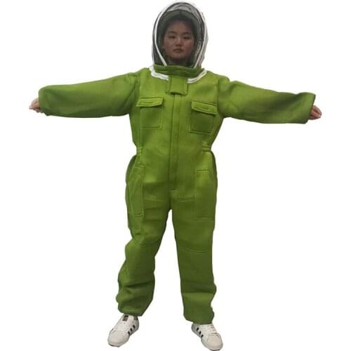 1pcs bee keeping suit Beekeeping tools beekeeper clothesBreathable beekeeping suit Detachable hat 3D Fabric net beekeeping suit