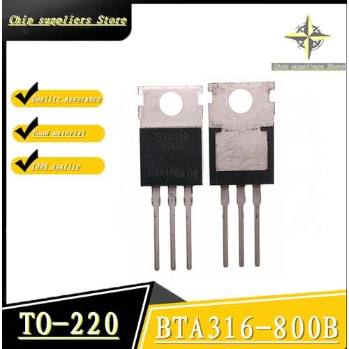 10PCS-20PCS) BTA316-800B TO-220 BTA316-800 TO220 316-800 Bidirectional thyristor 16A New and original