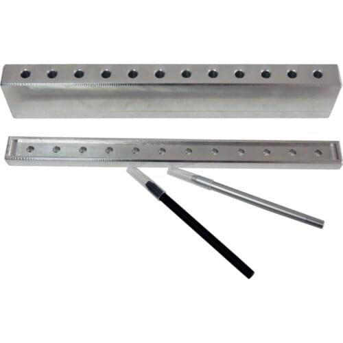 12 Cavities Eyeliner Pencil Filling Mould Aluminum Mold Support customization Beauty Accessories（Without Eyeliner Tube