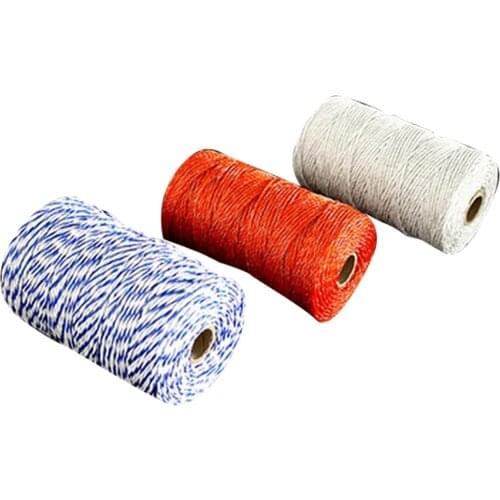 200M Electric Fence Rope Stainless Steel Conductive Belt Low Resistance Fast Conduction for Farm Electric Fence Fast Conduction