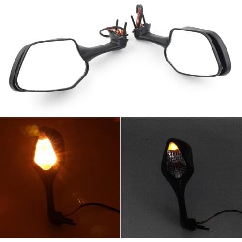 Motorcycle LED Turn Signal Rearview Side Mirrors w/ Light For Honda CBR1000RR CBR 1000 RR 2008-2013 & VFR1200 2010 2011 2012