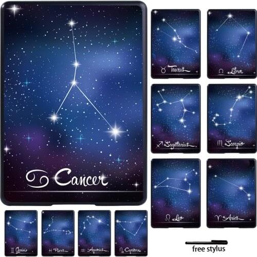 Tablet Case for Kindle Paperwhite 1 5th/2 6th/3 7th/4 10th/Kindle 10th Gen 2019/8th Gen 2016 Star Hard Back Case + Free Stylus