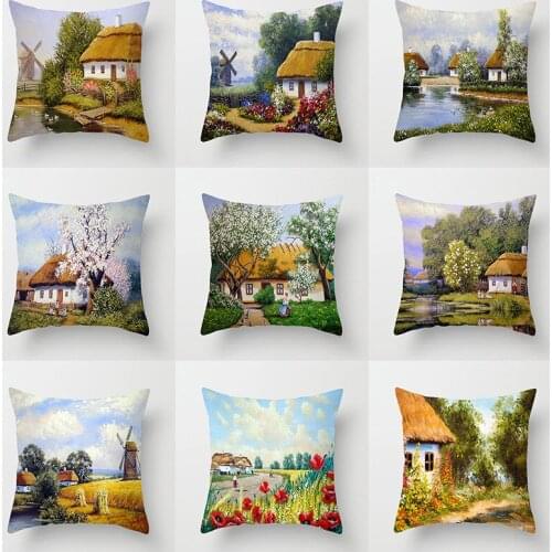 Home sofa bedding pillow custom to map