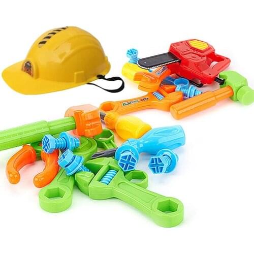Child Boy Cute Simulation Repair Tool Set Assembling Educational Toy Kids Gifts Simulation Tool Box Educational Play House Toys