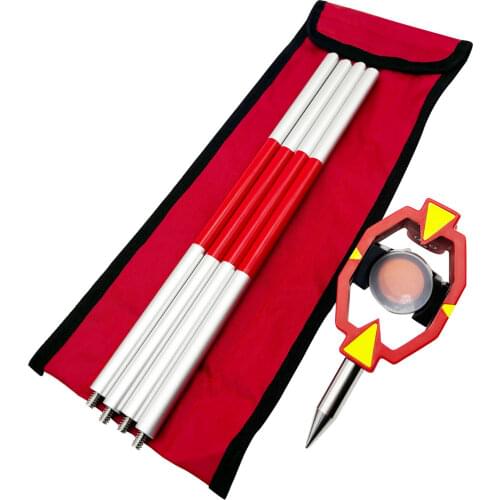 Mini Prism Offset 0mm With 4 Poles Surveying Prism For Total Station Surveying