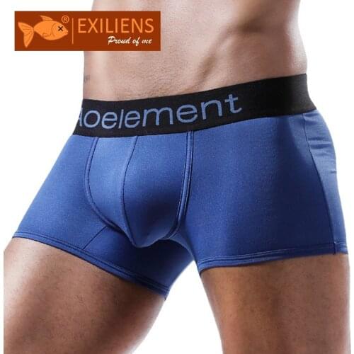 EXILIENS Brand New Boxer Men Underwear Cueca Masculina Ropa Interior Hombre Boxers Mens Boxershorts Calzoncillos Slip Size L-3XL
