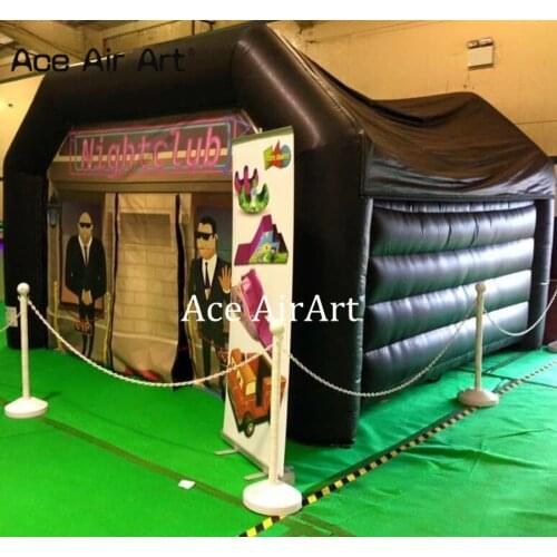 Customized inflatable night club tent,inflatable bar cube tunnel tent for tailgate party outdoor indoor fun with free air blower