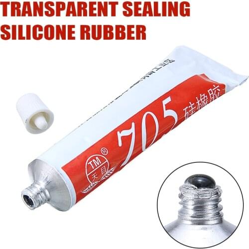 New 705 Clear Silicone Glue Rubber Sealant Adhesive Glue Tube 50ml For Metal Non-metal Plastic Rubber Bonding Non-toxic Stabiliy
