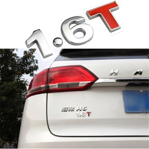 New Car 3D Metal 1.6T 1.8T 2.0T 2.8T Logo Sticker Emblem Badge Decals for Mazda KIA Renault TOYOTA BMW Ford Focus Car Styling