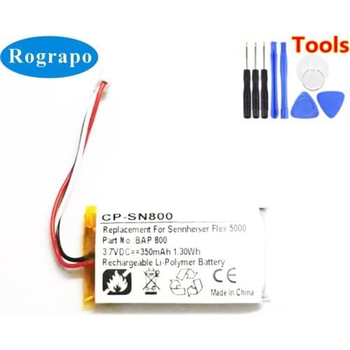 New Li-ion 350mAh BAP 800, AHB571935PCT-03 Replacement Battery For Sennheiser Flex 5000 Set 880 RS 5000 Acumulator 3-Wire Plug