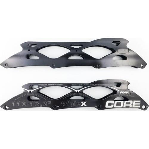 PowerSlide Core2 Triple X Speed Inline Skate Frames for 4*110mm Skating Wheels 13.3'' 165-195mm Distance Aluminum Alloy Base