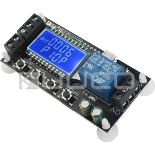 Time Relay/Controller DC 6V~30V Relay Control Module 5V 12V 24V Delay-off Cycle Timer 0.01s-9999mins Trigger Delay Controller